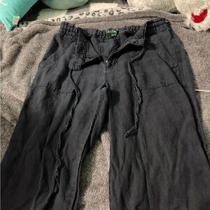 Ralph Lauren Charcoal Elastic Waist Pants